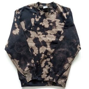 CHILD Black Reverse Tie Dye Crewneck Sweatshirt